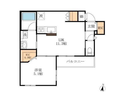 同じ建物の物件間取り写真 - ID:211045829939