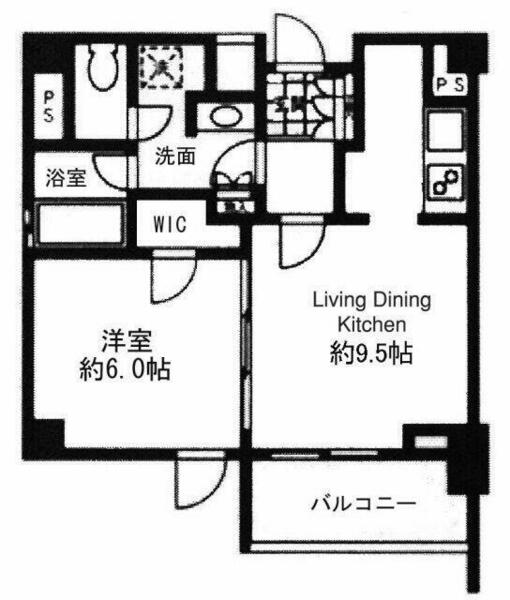 東京都世田谷区用賀２丁目(賃貸マンション1LDK・3階・40.52㎡)の写真 その2