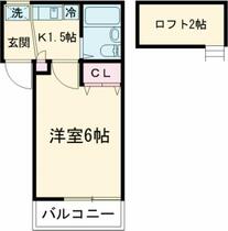 大岡山ガーデン 203 ｜ 東京都大田区石川町１丁目（賃貸アパート1K・2階・17.32㎡） その2