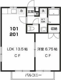 埼玉県上尾市泉台１丁目(賃貸アパート1LDK・1階・43.48㎡)の写真 その2