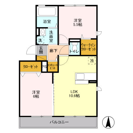 同じ建物の物件間取り写真 - ID:211046270613