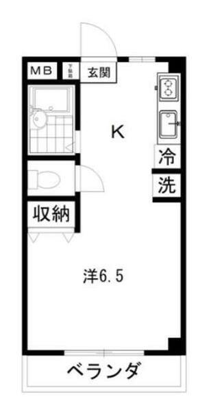 サンシャインハイツ｜東京都立川市栄町４丁目(賃貸マンション1R・3階・24.70㎡)の写真 その2