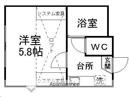 同じ建物の物件間取り写真 - ID:204001543184