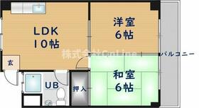 都マンション  ｜ 大阪府東大阪市西堤楠町３丁目（賃貸マンション2LDK・2階・40.00㎡） その2