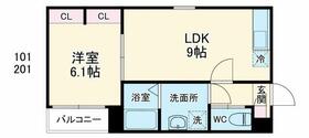 ＧＲＡＤＵＳ四街道 101 ｜ 千葉県四街道市四街道（賃貸アパート1LDK・1階・34.93㎡） その2