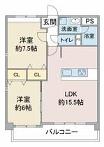 ブルーム 305 ｜ 愛知県知多郡武豊町字梨子ノ木（賃貸マンション2LDK・3階・61.52㎡） その2