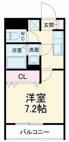 愛知県名古屋市北区平安２丁目(賃貸マンション1K・5階・26.40㎡)の写真 その2