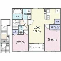 オークガーデン　Ⅰ 202 ｜ 群馬県太田市西本町（賃貸アパート2LDK・2階・59.16㎡） その2