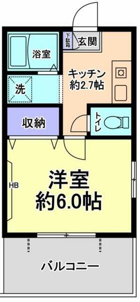 メゾン・キャメリア 203｜東京都調布市菊野台２丁目(賃貸マンション1K・2階・22.40㎡)の写真 その2