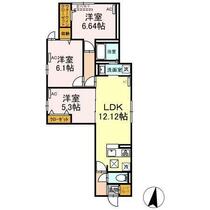 ＵＰ　ＧＯＤ　ＨＯＲＩＫＩＲＩ 102 ｜ 東京都葛飾区堀切１丁目（賃貸アパート3LDK・1階・67.09㎡） その2