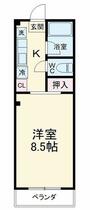 愛知県安城市篠目町４丁目（賃貸アパート1K・2階・25.20㎡） その2