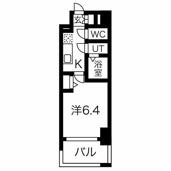 愛知県名古屋市昭和区福江１丁目(賃貸マンション1K・7階・22.23㎡)の写真 その2