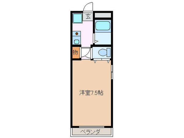 三重県津市栄町１丁目(賃貸マンション1K・4階・20.80㎡)の写真 その2