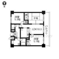 ペルル伏見桃山２ 610 ｜ 京都府京都市伏見区東浜南町（賃貸マンション3LDK・6階・59.51㎡） その2