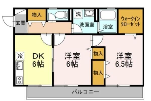 パールハイツ内田Ⅱ｜東京都練馬区平和台４丁目(賃貸アパート2DK・2階・50.56㎡)の写真 その2