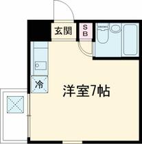 東京都大田区田園調布１丁目（賃貸マンション1R・1階・12.06㎡） その2