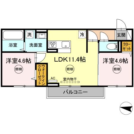 同じ建物の物件間取り写真 - ID:240026172267