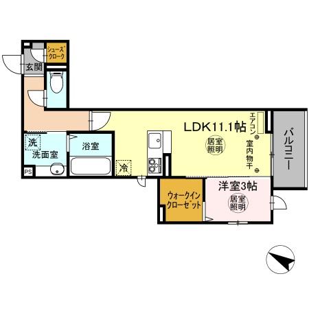 同じ建物の物件間取り写真 - ID:208009171161