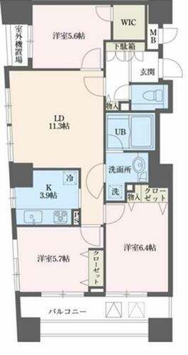 同じ建物の物件間取り写真 - ID:214054341198