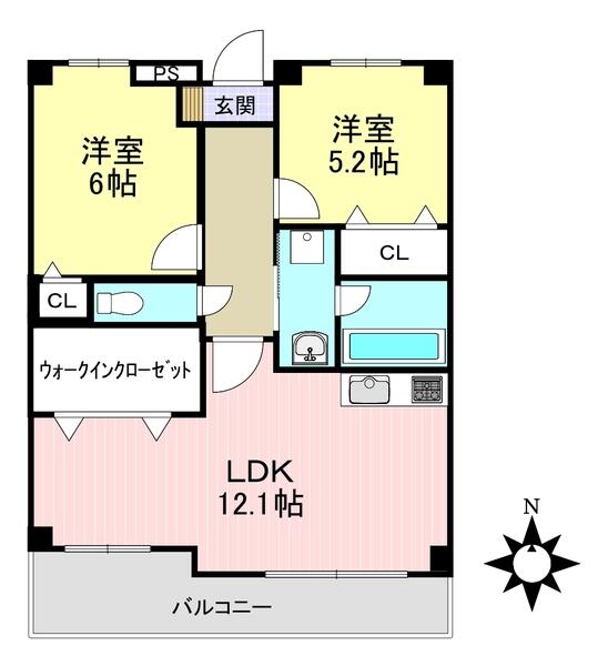 グランドール 105｜愛知県半田市向山町２丁目(賃貸マンション2LDK・1階・57.30㎡)の写真 その2