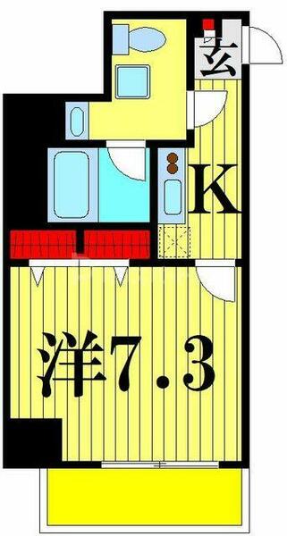 アイルグランデ東京竹ノ塚 802｜東京都足立区伊興１丁目(賃貸マンション1K・8階・25.89㎡)の写真 その2