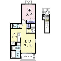 グランツ　Ｍ 201 ｜ 大分県大分市寺崎町２丁目（賃貸アパート1LDK・2階・41.30㎡） その2