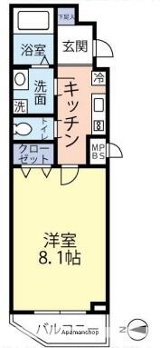 同じ建物の物件間取り写真 - ID:213098189377