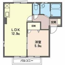 フェリスバレーナＡ 101 ｜ 長野県佐久市中込（賃貸アパート1LDK・1階・43.54㎡） その2