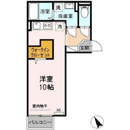 ブランネージュ理科大前 103｜山口県山陽小野田市大学通２丁目(賃貸アパート1R・1階・29.31㎡)の写真 その2