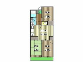 東京都練馬区大泉町１丁目（賃貸マンション3LDK・2階・67.00㎡） その2