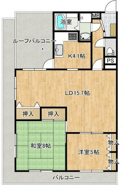 エスポワール鹿子前Ⅰ 701｜長崎県佐世保市鹿子前町(賃貸マンション2LDK・7階・71.15㎡)の写真 その2