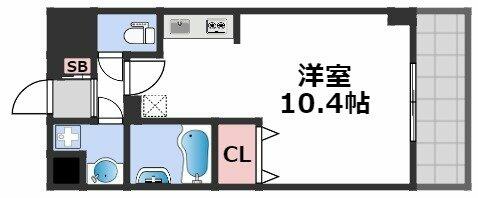 オズレジデンス尼崎｜兵庫県尼崎市西本町８丁目(賃貸マンション1R・3階・27.65㎡)の写真 その2