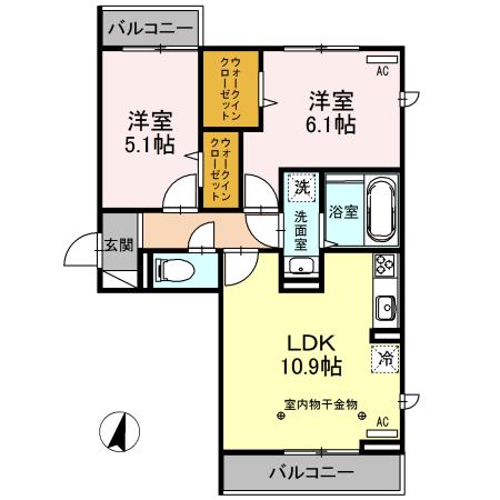 同じ建物の物件間取り写真 - ID:213100148657