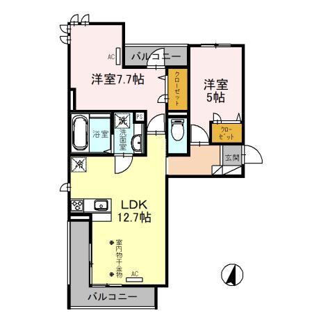 同じ建物の物件間取り写真 - ID:213096093250