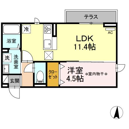 同じ建物の物件間取り写真 - ID:204004040067