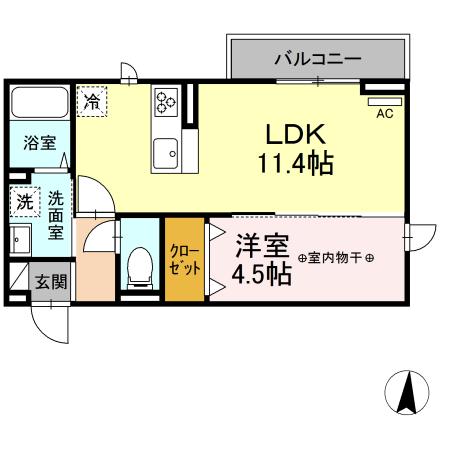 同じ建物の物件間取り写真 - ID:204004040053