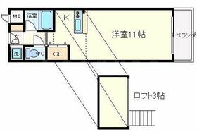 グリーンハイツ豊川　Ｉ  ｜ 大阪府茨木市豊川５丁目（賃貸マンション1R・3階・25.00㎡） その2