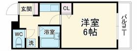 兵庫県西宮市甲風園１丁目（賃貸マンション1K・3階・18.61㎡） その2