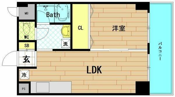 シーサイドアベニュー｜大阪府大阪市港区三先１丁目(賃貸マンション1LDK・3階・35.00㎡)の写真 その2