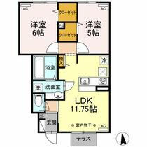 Ｍｙｓａ　ＩＩ 102 ｜ 東京都小金井市貫井北町３丁目（賃貸アパート2LDK・1階・52.72㎡） その2