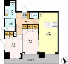 千葉県市川市南八幡４丁目（賃貸マンション2LDK・6階・58.89㎡） その2