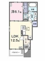 岐阜県羽島郡笠松町北及（賃貸アパート1LDK・1階・44.70㎡） その2