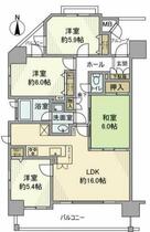 ポレスター本厚木 3F ｜ 神奈川県厚木市泉町（賃貸マンション4LDK・3階・85.51㎡） その2