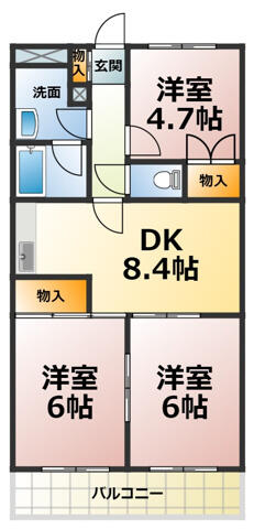 サンルートＮＯＮ・ＮＯ 403｜愛知県知立市鳥居３丁目(賃貸マンション3DK・4階・56.65㎡)の写真 その2