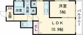 ＬＡＵＲＥＬ  ｜ 東京都江戸川区平井７丁目（賃貸アパート1LDK・1階・38.96㎡） その2