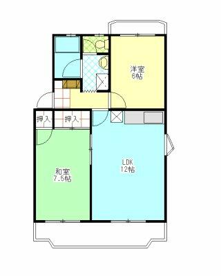 カーサカジマⅡ｜静岡県富士市本市場(賃貸マンション2LDK・1階・53.28㎡)の写真 その2