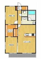 熊本県熊本市東区保田窪３丁目（賃貸マンション2LDK・5階・63.05㎡） その2