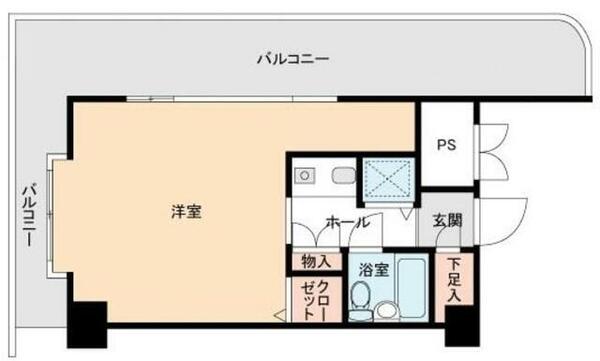 リンクスビル｜神奈川県川崎市高津区久本３丁目(賃貸マンション1K・5階・24.57㎡)の写真 その2