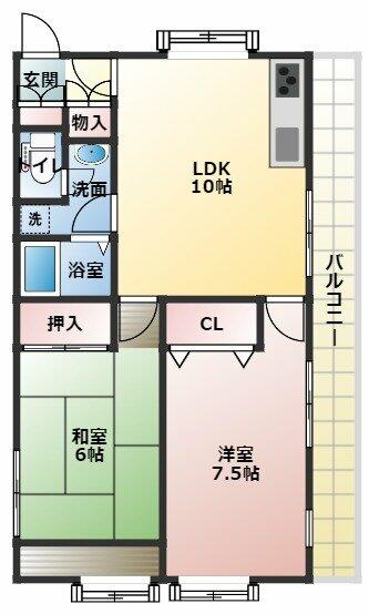 千葉県習志野市津田沼１丁目(賃貸アパート2LDK・2階・56.80㎡)の写真 その2