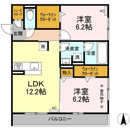 同じ建物の物件間取り写真 - ID:222016471190